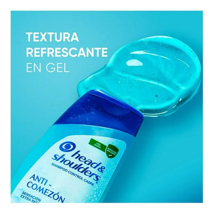 HEAD AND SHOULDERS SHAMPOO ANTICOMEZON MENTA EXTRA REFRESCANTE 12/180 ML