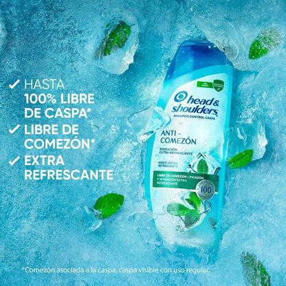 HEAD AND SHOULDERS SHAMPOO ANTICOMEZON MENTA EXTRA REFRESCANTE 10/650 ML
