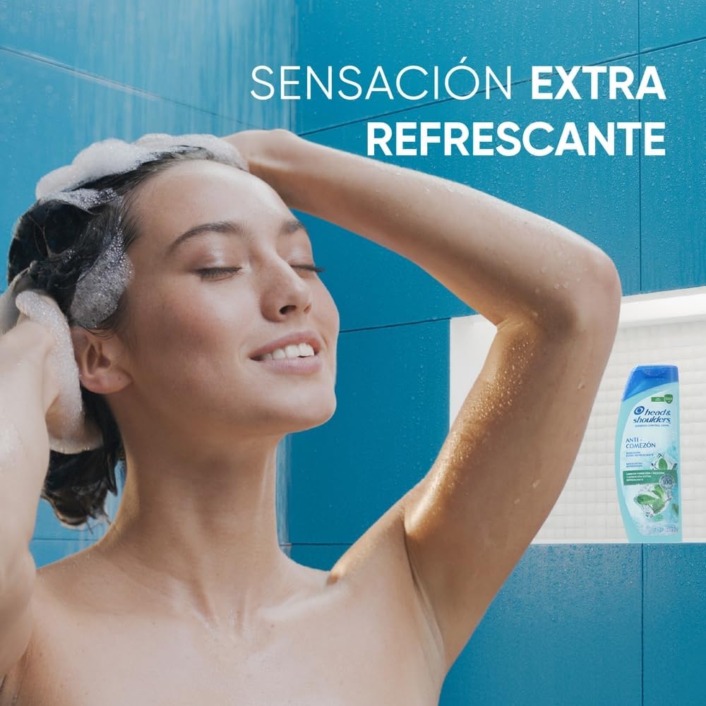 HEAD AND SHOULDERS SHAMPOO ANTICOMEZON MENTA EXTRA REFRESCANTE 12/180 ML