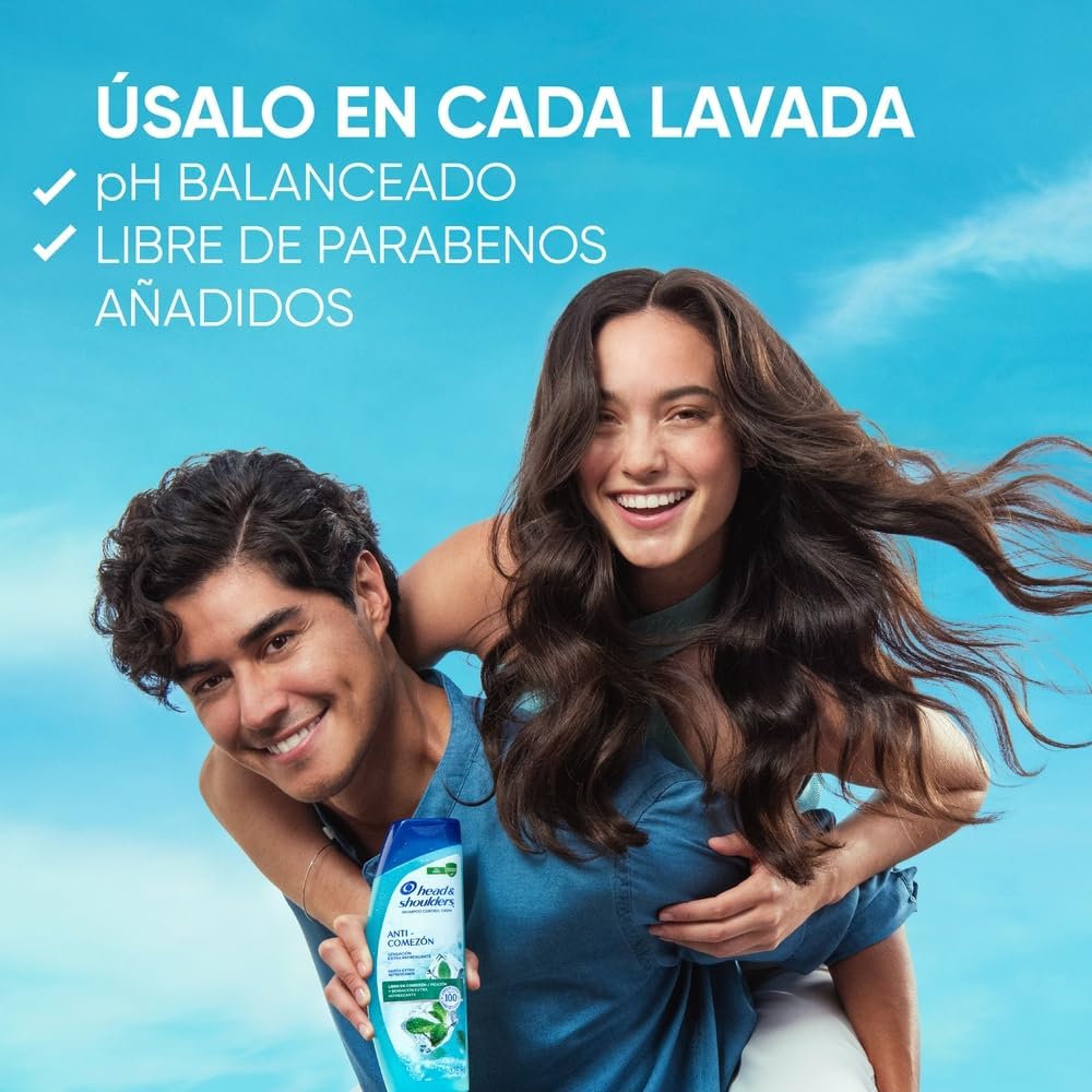 HEAD AND SHOULDERS SHAMPOO ANTICOMEZON MENTA EXTRA REFRESCANTE 10/650 ML