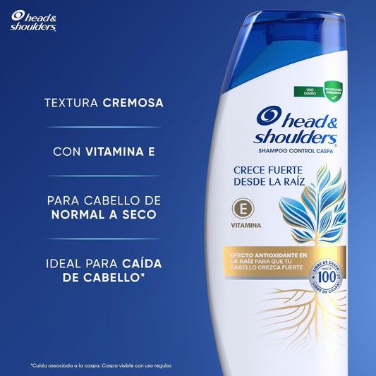 HEAD AND SHOULDERS SHAMPOO CRECE FUERTE DESDE LA RAIZ 180 ML
