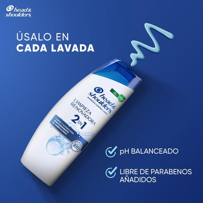 HEAD AND SHOULDERS SHAMPOO LIMPIEZA RENOVADORA 12/375 ML