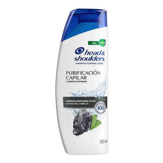 HEAD AND SHOULDERS SHAMPOO PURIFICACION CAPILAR CARBON ACTIVADO 12/180 ML