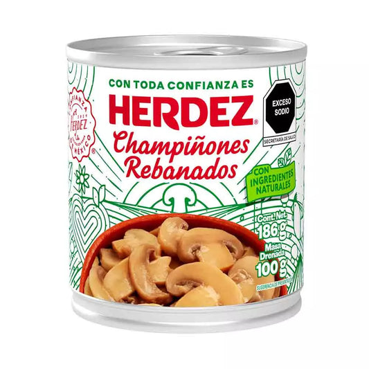 HERDEZ CHAMPINON REBANADO 24/186 G