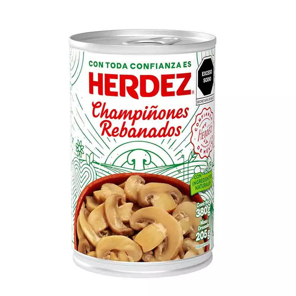 HERDEZ CHAMPINON REBANADO 24/380 G