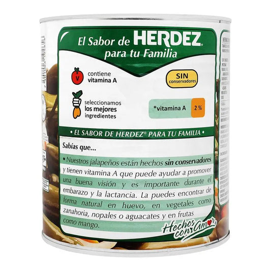 HERDEZ JALAPENOS ENTEROS 6/2.750 K