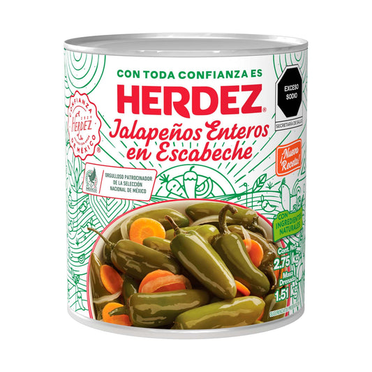 HERDEZ JALAPENOS ENTEROS 6/2.750 K