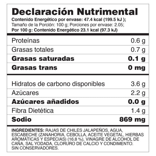 HERDEZ RAJAS JALAPEÑOS 24/205 G