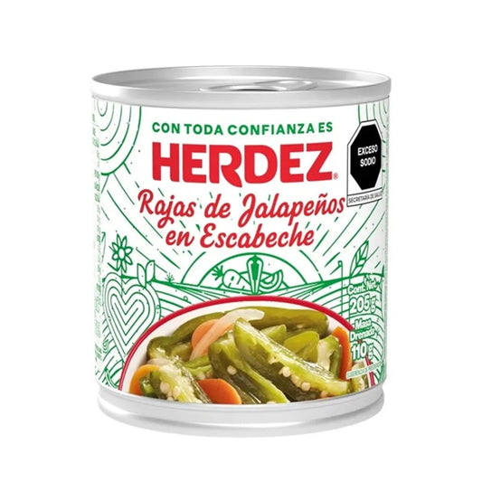 HERDEZ RAJAS JALAPEÑOS 24/205 G