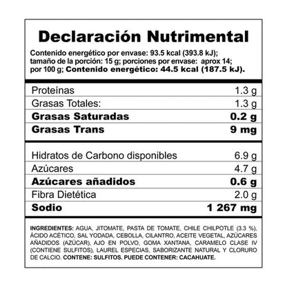 HERDEZ SALSA CHIPOTLES 24/210 G