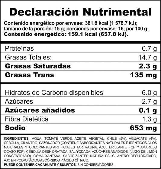 HERDEZ SALSA GUACAMOLE 6/240 G