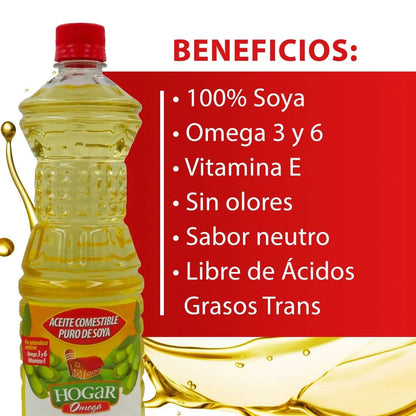 HOGAR ACEITE DE SOYA 12/800 ML