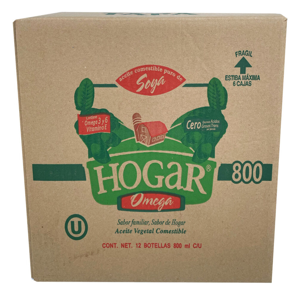 HOGAR ACEITE DE SOYA 12/800 ML