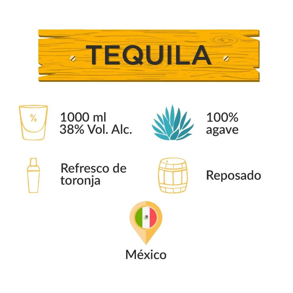 HORNITOS REPOSADO TEQUILA SAUZA C/1000 ML