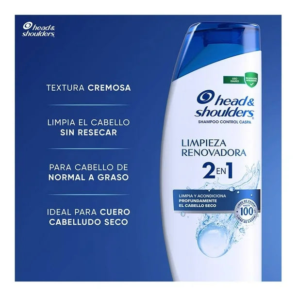HEAD AND SHOULDERS SHAMPOO 2EN1 LIMPIEZA RENOVADORA 10/650 ML