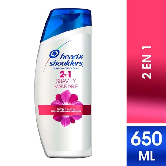 HEAD AND SHOULDERS SHAMPOO 2EN1 SUAVE Y MANEJABLE 10/650 ML