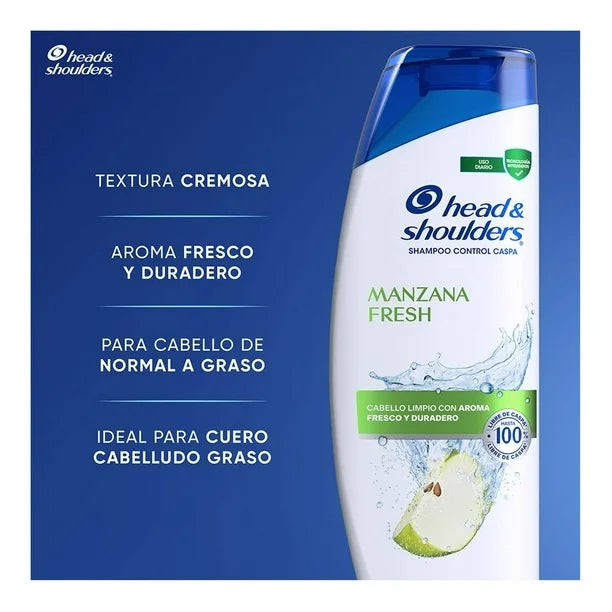 HEAD AND SHOULDERS SHAMPOO MANZANA FRESH 10/650 ML