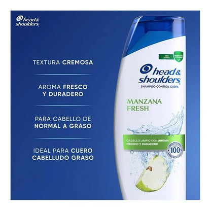 HEAD AND SHOULDERS SHAMPOO MANZANA FRESH 10/650 ML