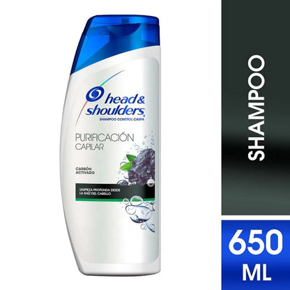 HEAD AND SHOULDERS SHAMPOO PURIFICACION CAPILAR CARBON ACTIVADO 10/650 ML
