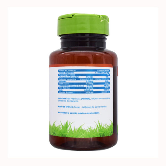 Vitamina A 1000Mg 100 Tab