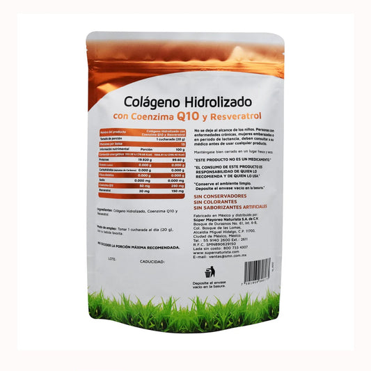 Colageno Hidrolizado Con Coenzima Q10 Y Resveratrol 300G