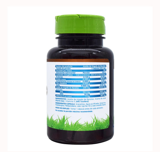 Aceite De Higado Bacalao 120 Cap