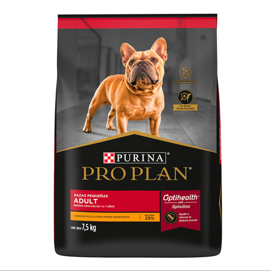 Pro Plan Adulto Raza Pequeña Pollo y Arroz, 7.5kg