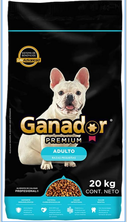 Ganador Adulto, Razas Pequeñas, 20 kg, Azul