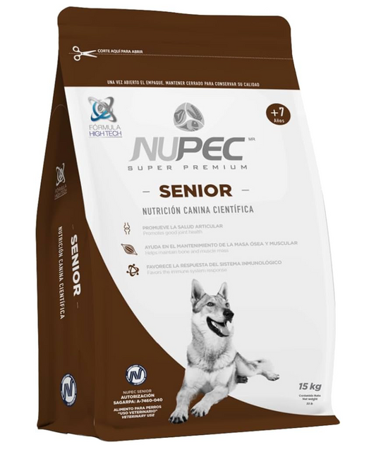 Nupec, Senior, Sabor Carne, 15 kg
