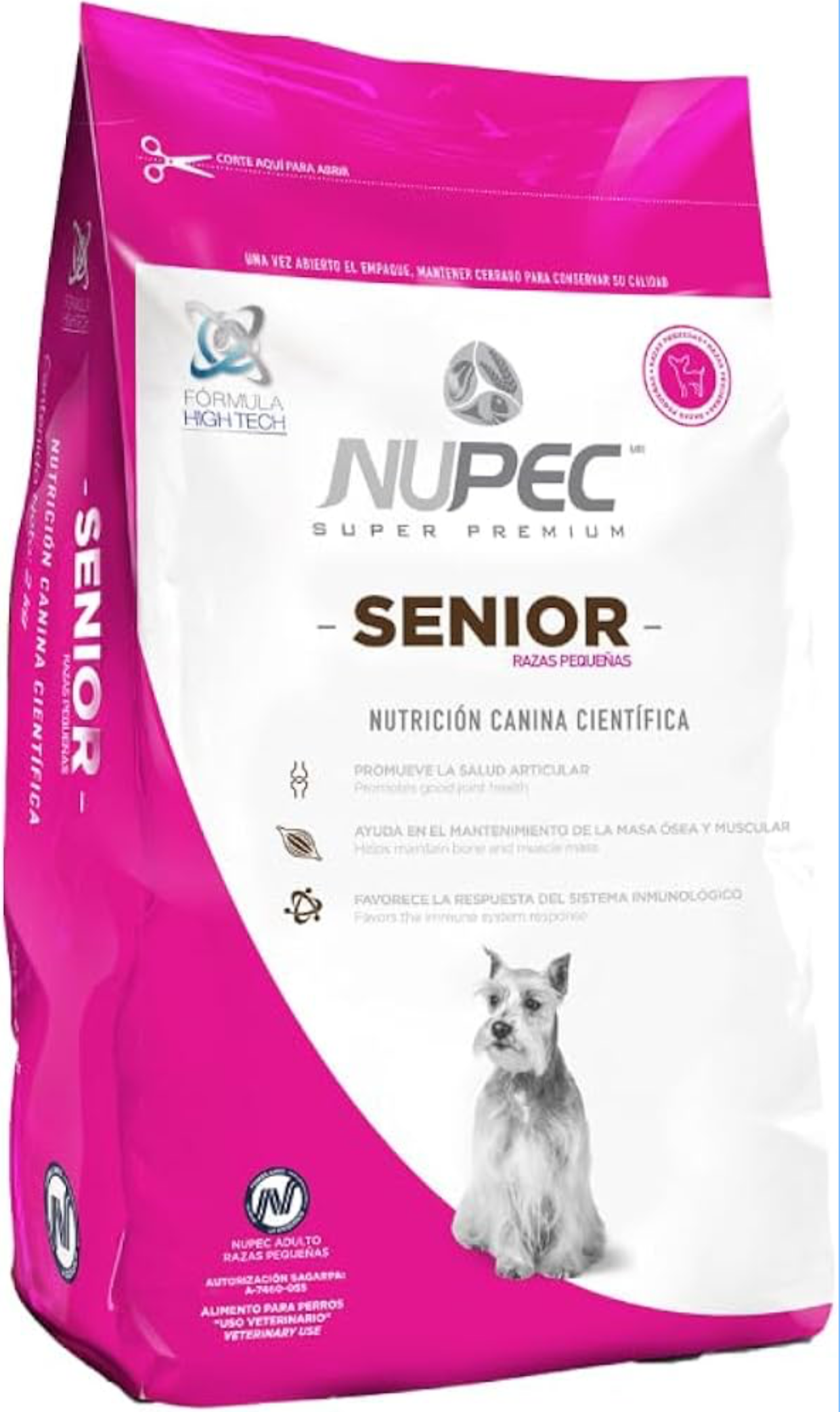 Nupec, Raza Pequeña Senior, 8 kg, 1 Pack