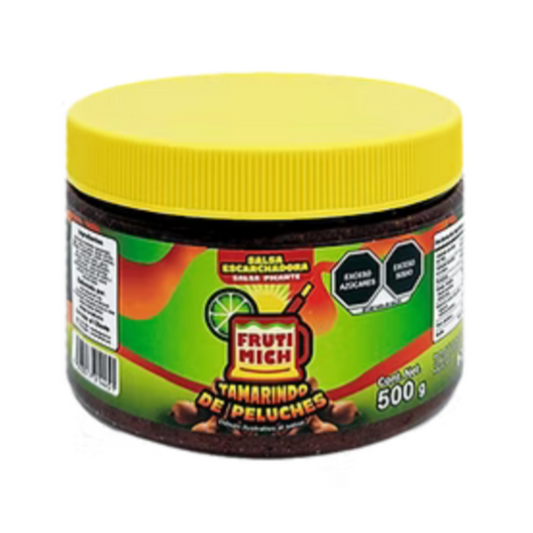 FRUTI MICH CHAMOY TAMARINDO DE PELUCHES SALSA ESCARCHADORA PICANTE