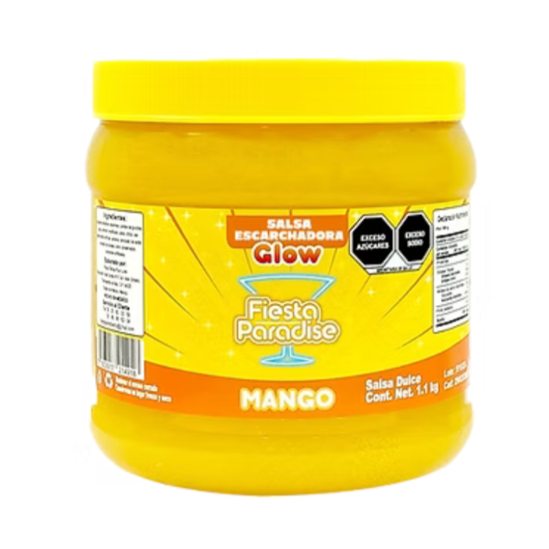 SALSA ESCARCHADORA GLOW SABOR MANGO CONT. NET. 1.1 Kg