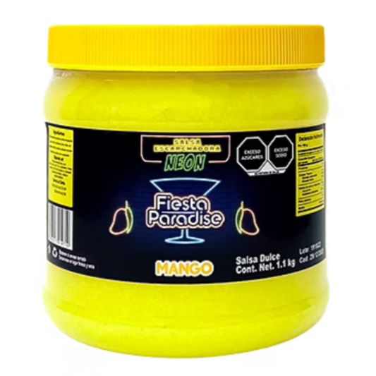 SALSA ESCARCHADORA NEÓN SABOR MANGO CONT. NET. 1.1 Kg