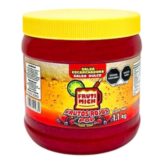 FRUTOS ROJOS POP CONT. NET. 1.1 k g SALSA ESCARCHADORA DULCE