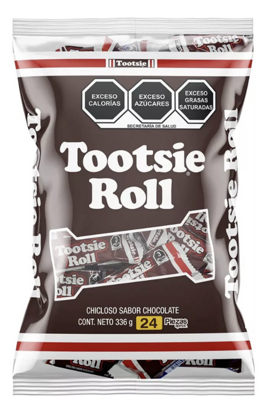 TOOTSIE ROLL/ Barra Chicloso sabor chocolate 24pzs