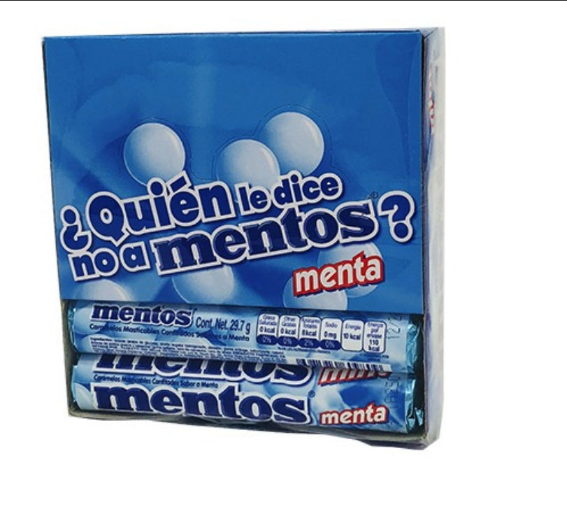 MENTOS MENTA TUBO CH. 12pzs