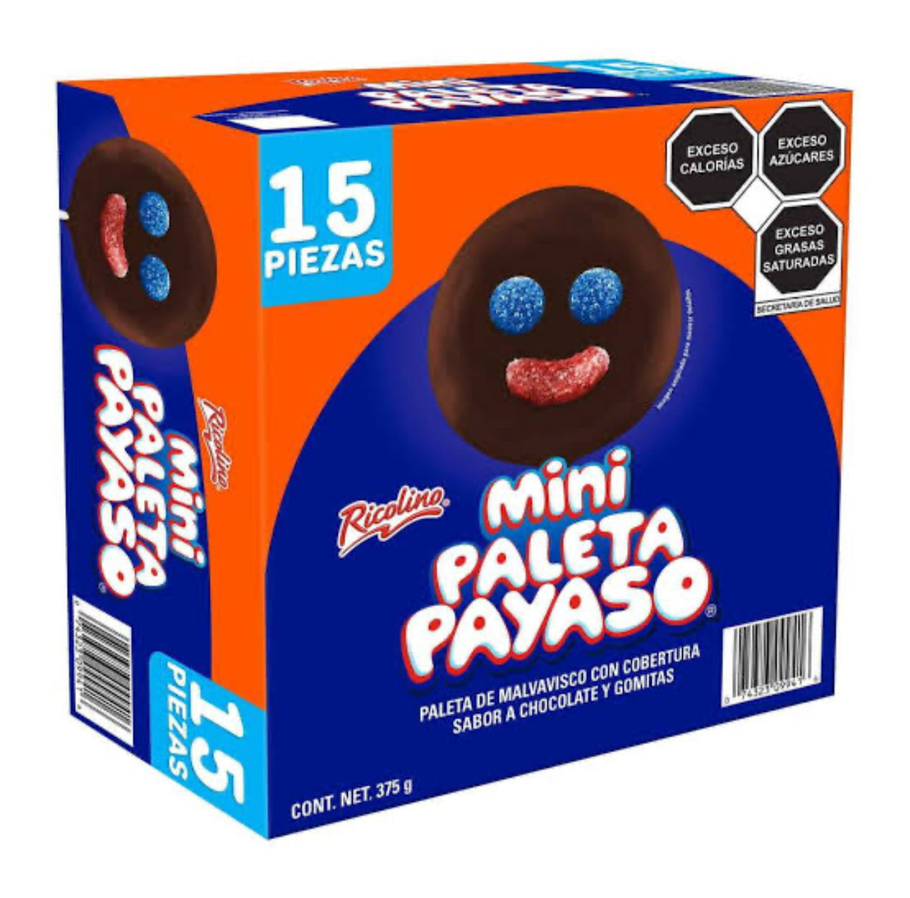 RICOLINO MINI PALETA PAYASO 15pzs