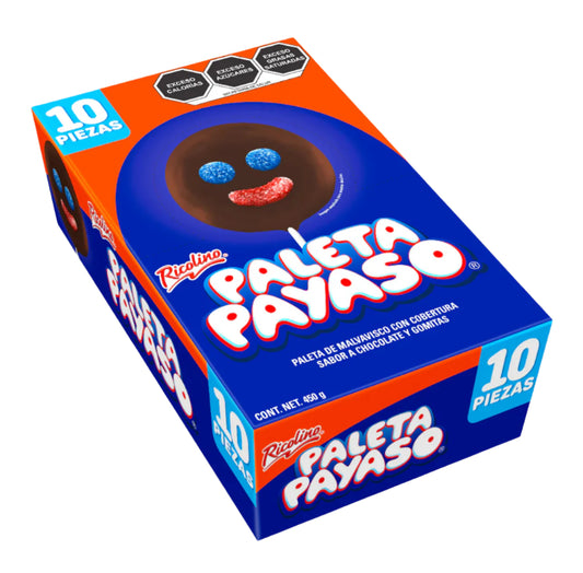 RICOLINO PALETA PAYASO 10pzs
