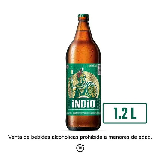 INDIO CERVEZA 12pzs 1200 ML