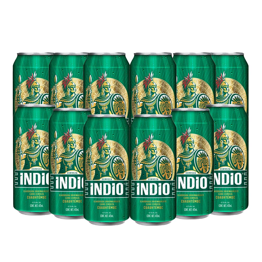 INDIO CERVEZA 24pzs 473 ML