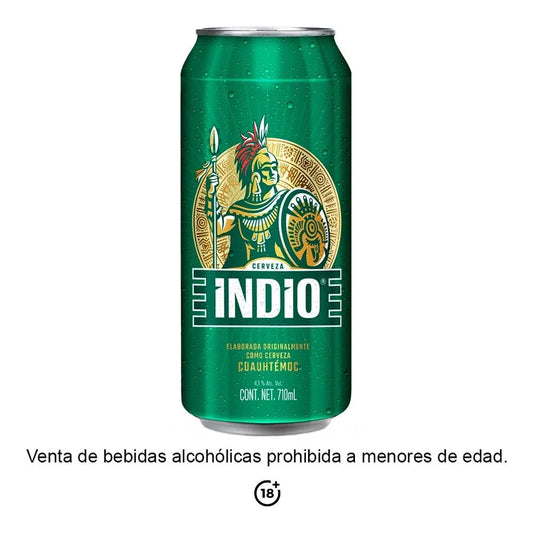 INDIO CERVEZA 24pzs 473 ML