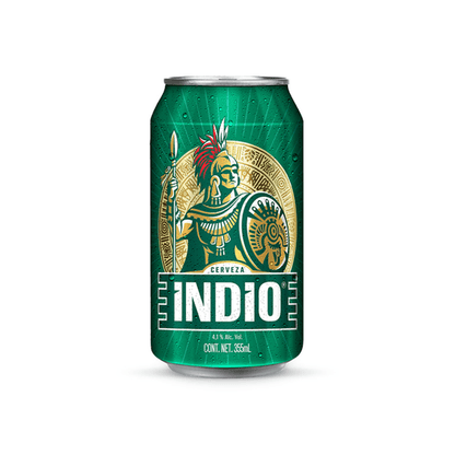 INDIO CERVEZA MEDIA 20pzs 325 ML