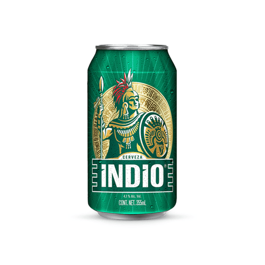 INDIO CERVEZA MEDIA 20pzs 325 ML