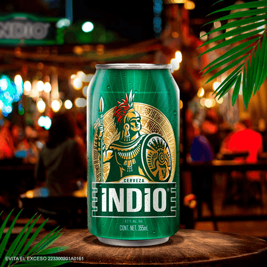 INDIO CERVEZA MEDIA 20pzs 325 ML