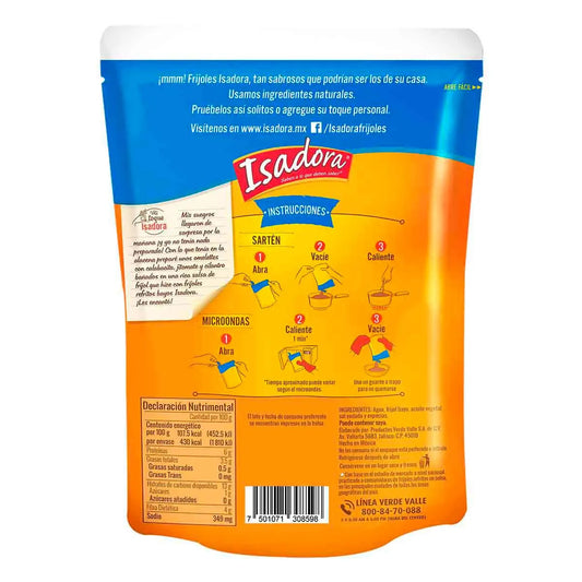 ISADORA FRIJOLES REFRITOS BAYOS 12/430 G