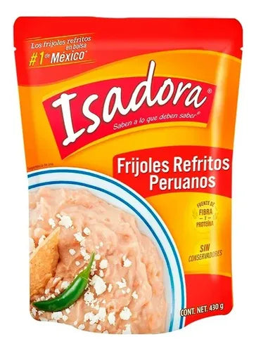 ISADORA FRIJOLES REFRITOS PERUANOS 12/430 G