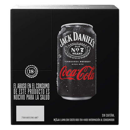 JACK DANIELS NO7 BEBIDA ALCOHOLICA C/COCA LATA 6/350 ML