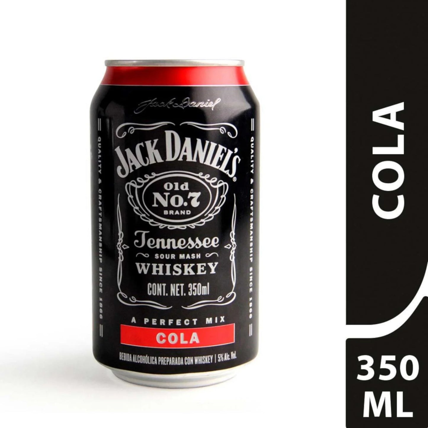 JACK DANIELS NO7 BEBIDA ALCOHOLICA C/COCA LATA 6/350 ML