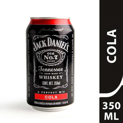 JACK DANIELS NO7 BEBIDA ALCOHOLICA C/COCA LATA 6/350 ML