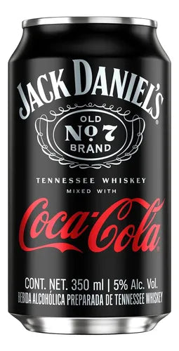 JACK DANIELS NO7 BEBIDA ALCOHOLICA C/COCA LATA 6/350 ML